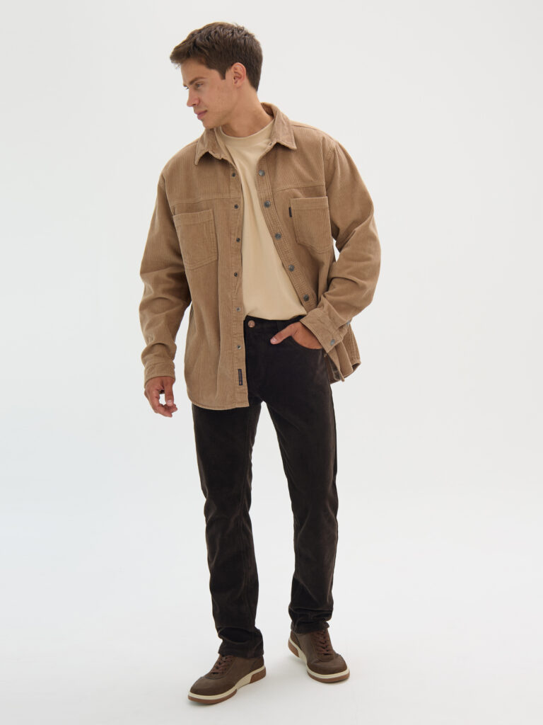 брюки мужские утепленные темно-коричневые 2