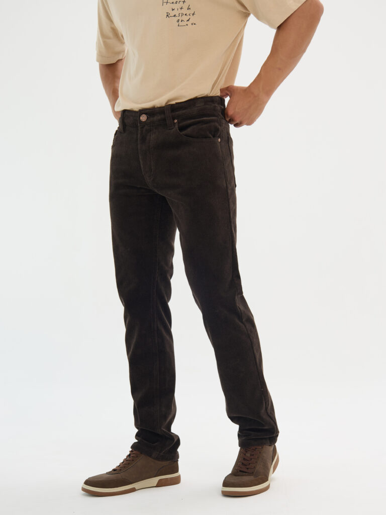 брюки мужские утепленные темно-коричневые 3