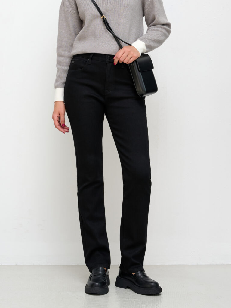 брюки женские утепленные черные 1