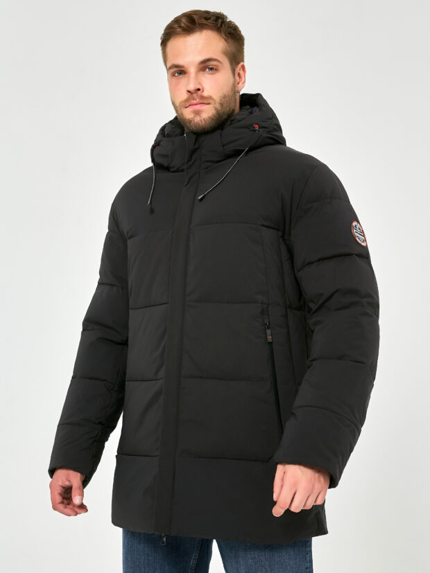 city savani ccs 88252 001 Черный Куртка мужская утепленная