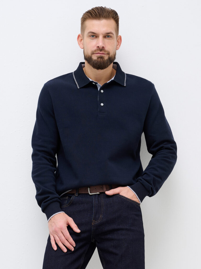 толстовка мужская синяя 1