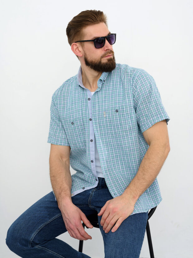 bochetti tca 6007 8186 x27 Зеленый Рубашка мужская