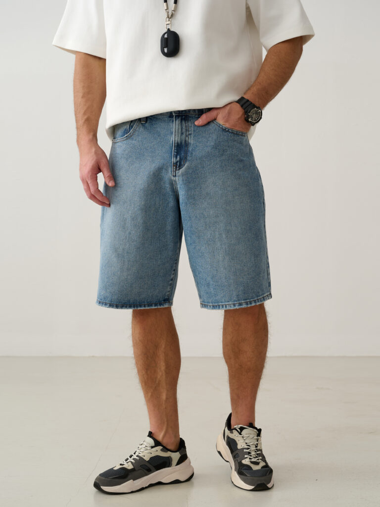 шорты мужские голубые 1