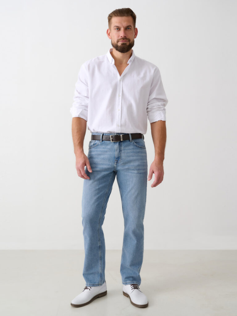 джинсы мужские голубые 2