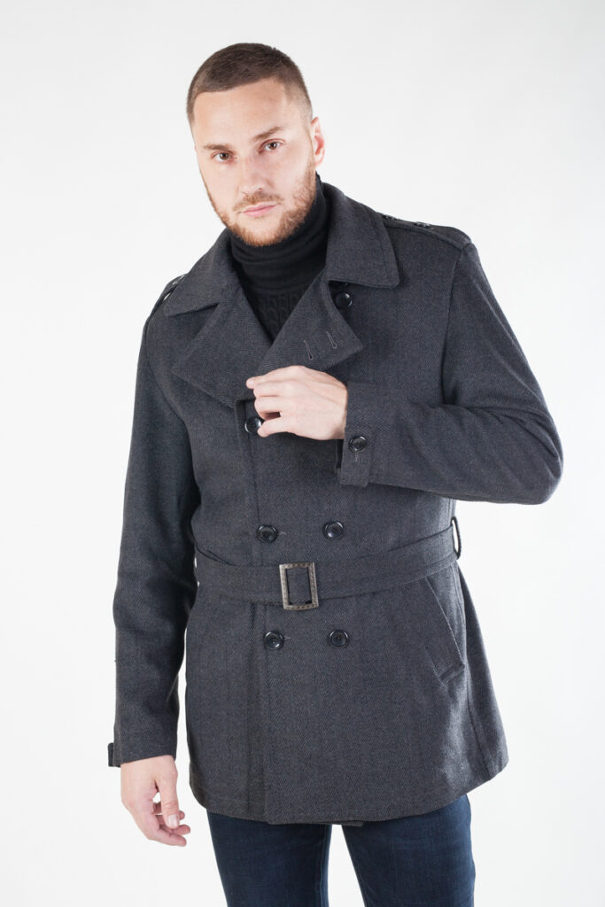пальто мужское серое 1