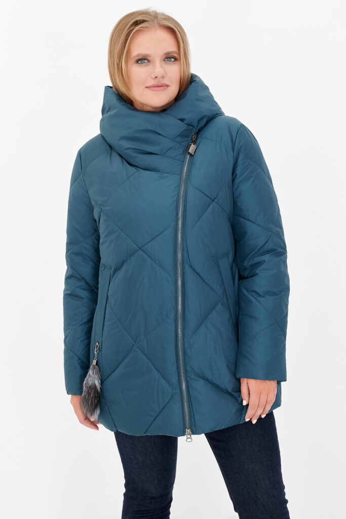 куртка женская утепленная изумруд 1