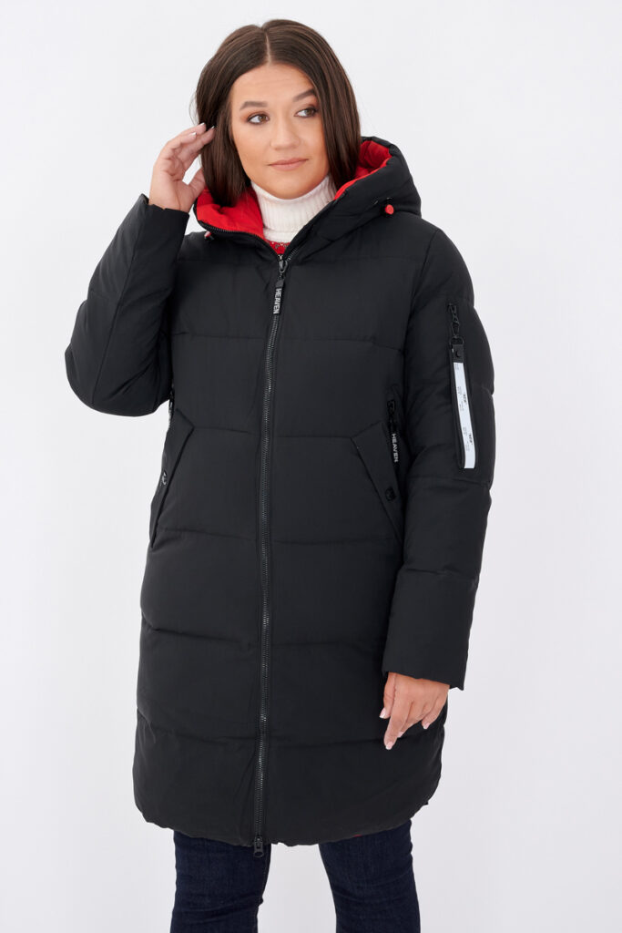 куртка женская утепленная черная 1