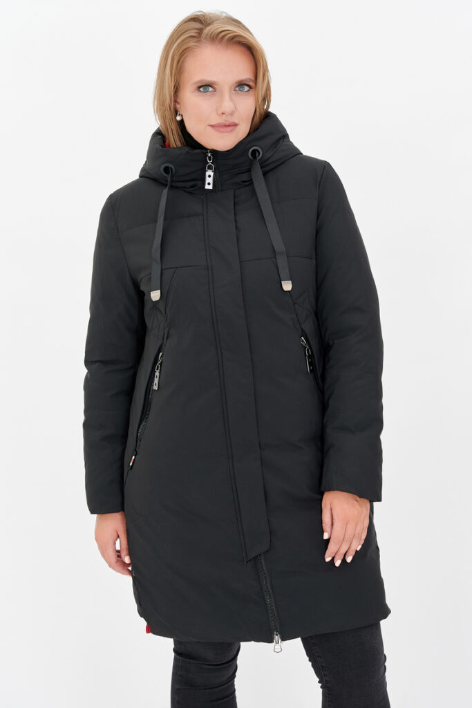 куртка женская утепленная черная 1