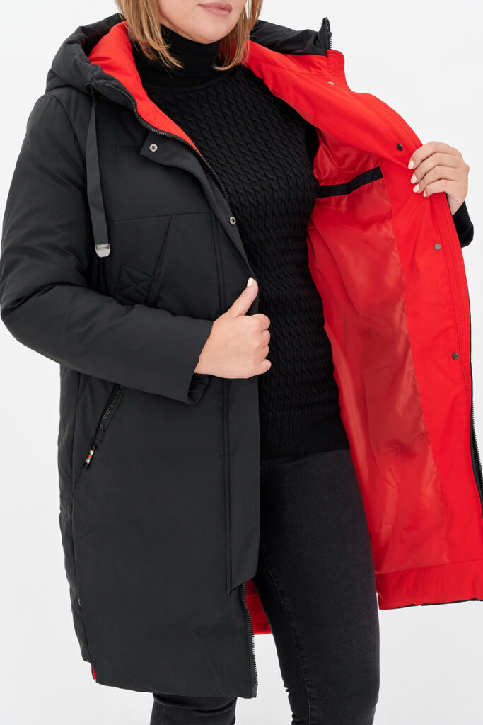 куртка женская утепленная черная 7