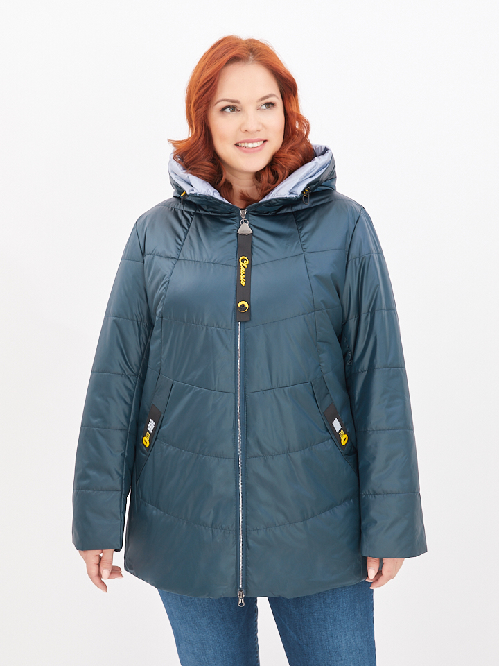 куртка женская демисезонная синяя 1