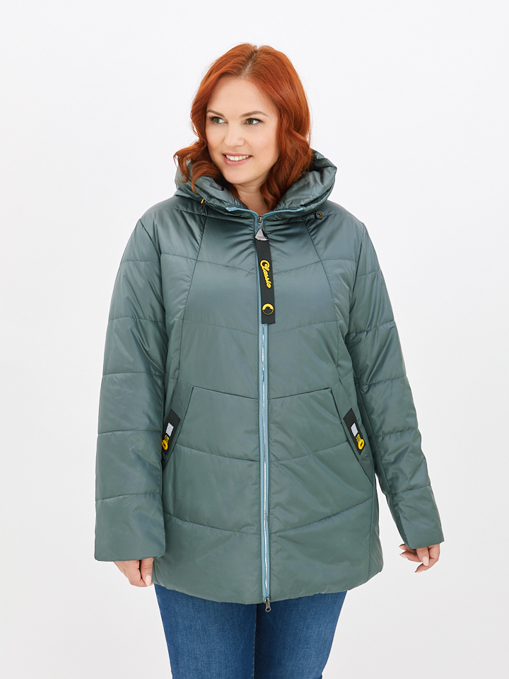 куртка женская демисезонная зеленая 1