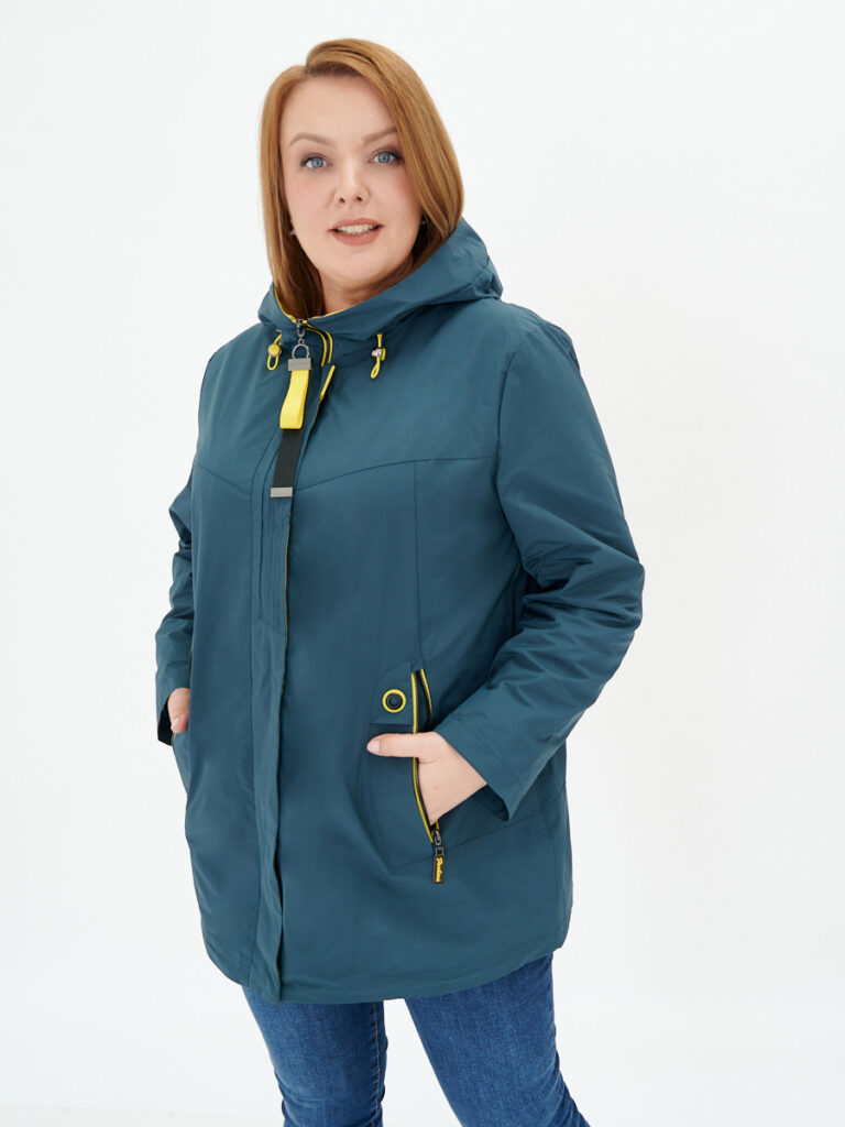 ветровка женская темно-зеленый 1