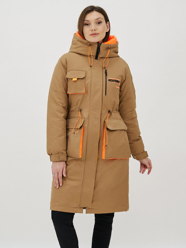 куртка женская утепленная бежевая 1