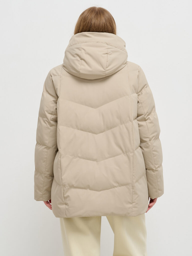 куртка женская утепленная бежевая 4