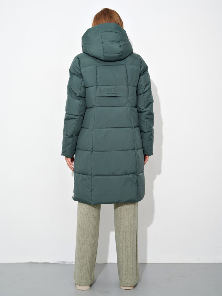 куртка женская утепленная зеленая 3