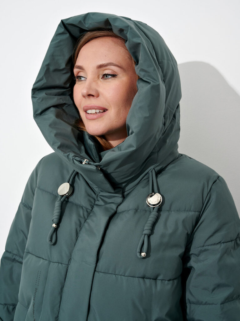 куртка женская утепленная зеленая 6