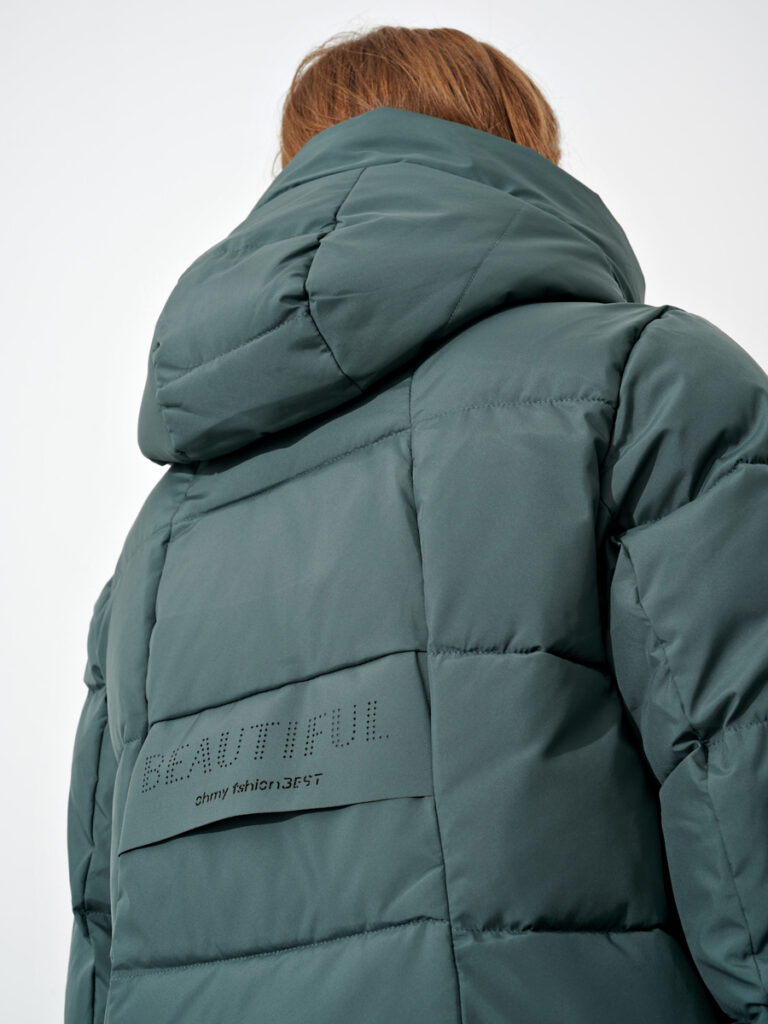 куртка женская утепленная зеленая 9