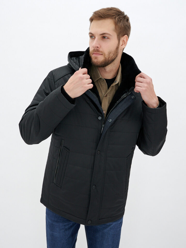 куртка утепленная черная 1