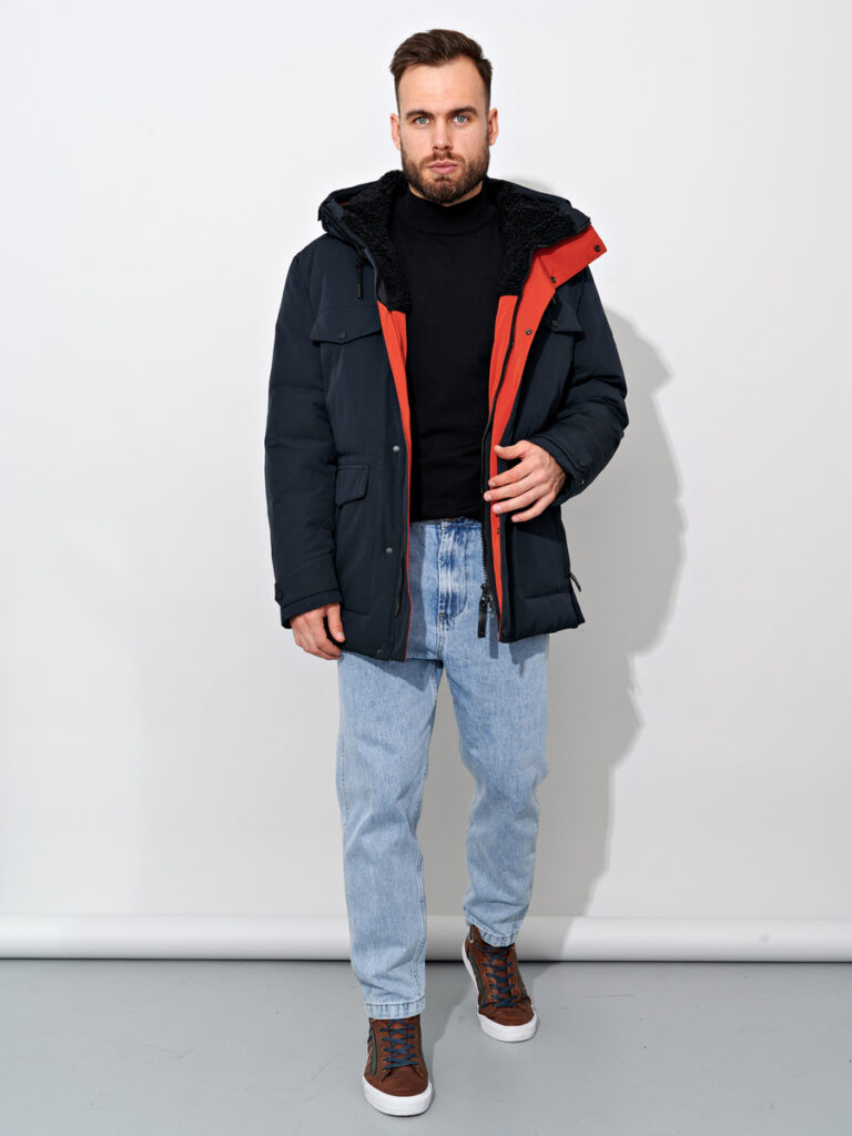 куртка мужская утепленная синяя 2