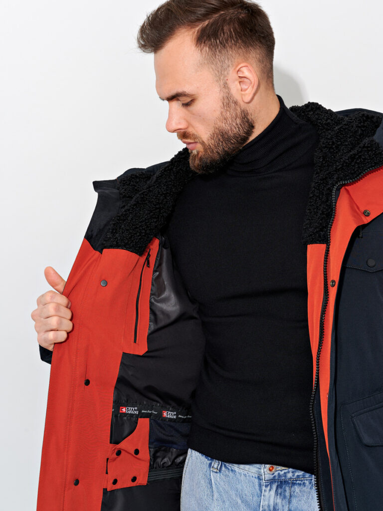 куртка мужская утепленная синяя 5