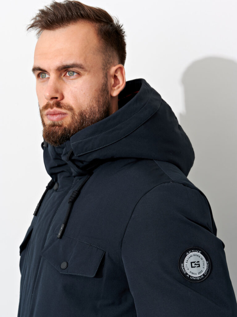 куртка мужская утепленная синяя 6