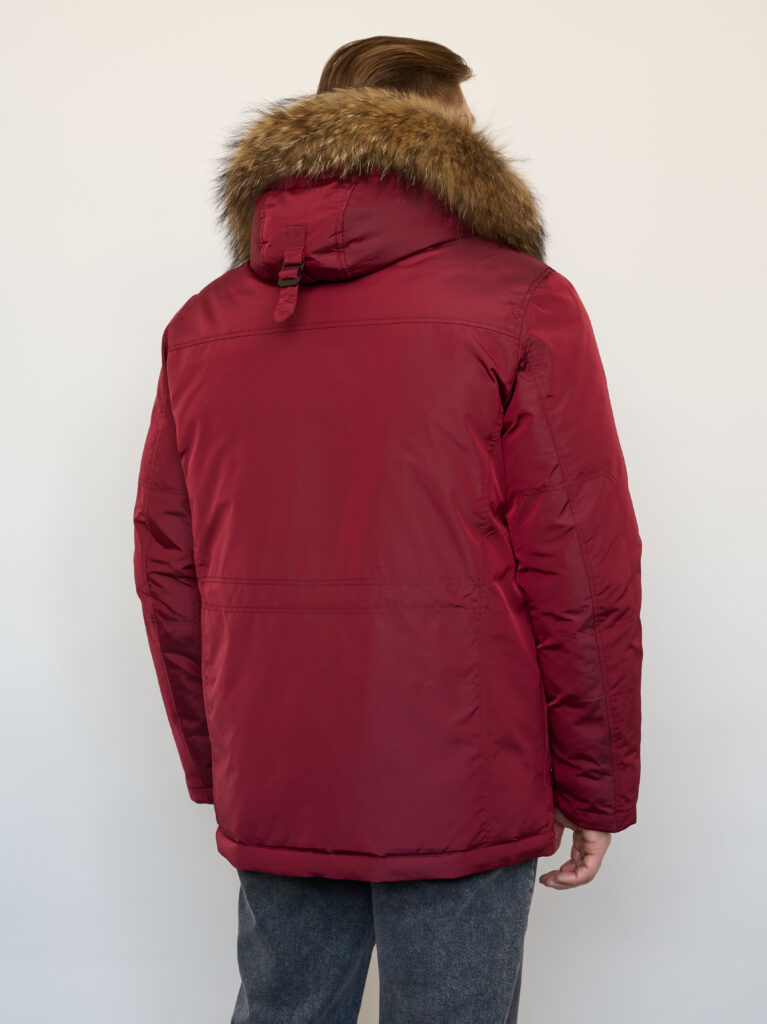 куртка мужская утепленная бордовая 3