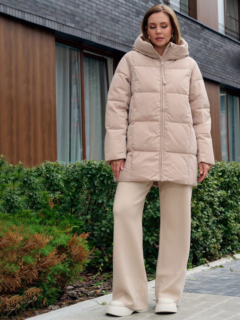 куртка женская утепленная бежевая 11