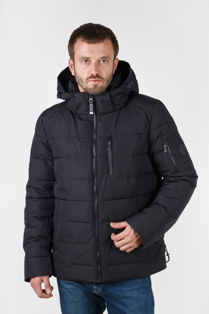 куртка мужская утепленная черная 1