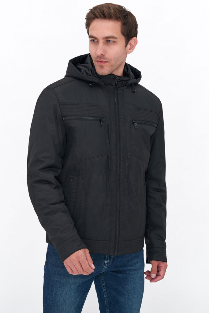 куртка мужская утепленная черная 1