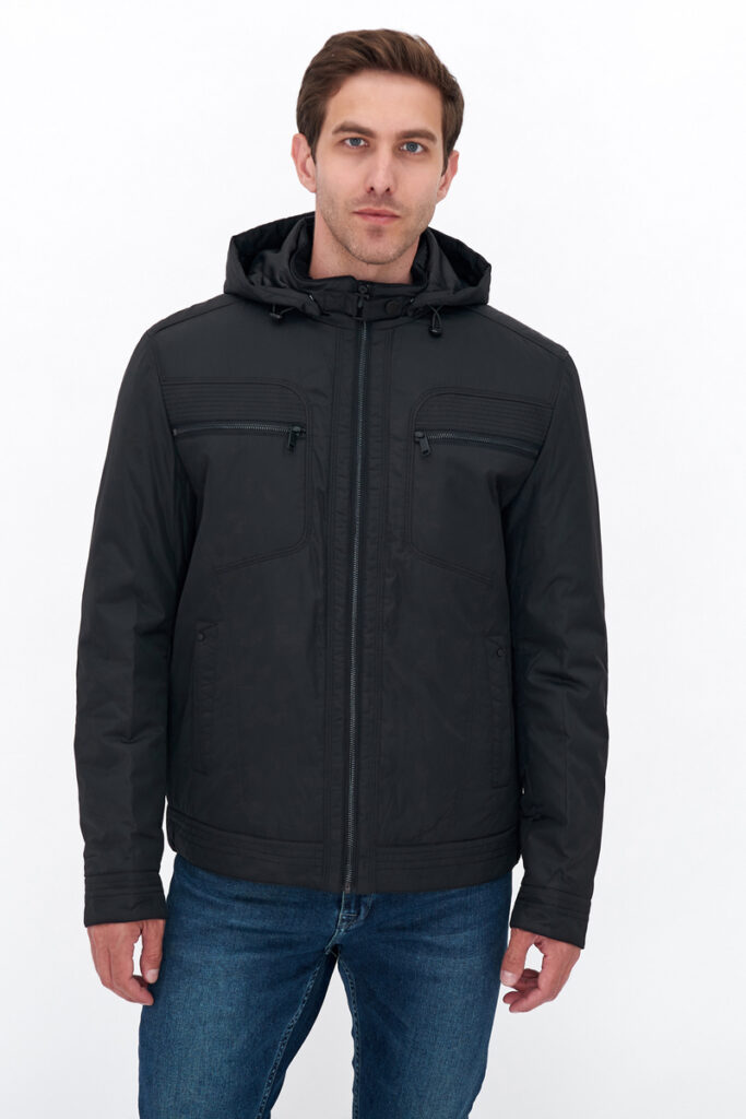 куртка мужская утепленная черная 5