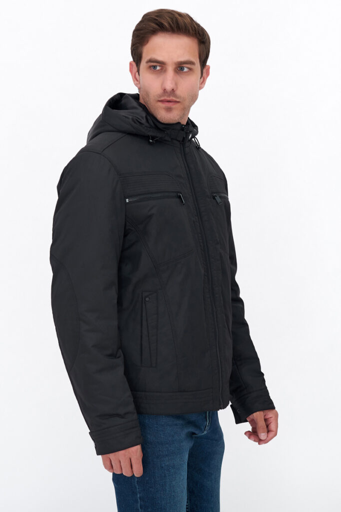 куртка мужская утепленная черная 6