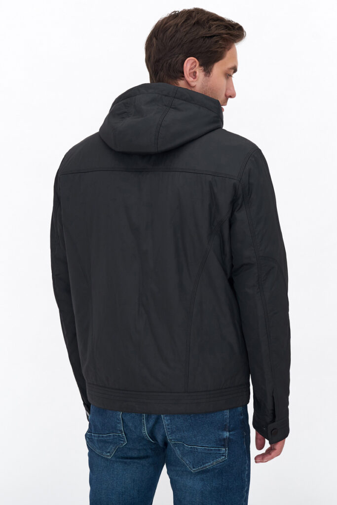 куртка мужская утепленная черная 7