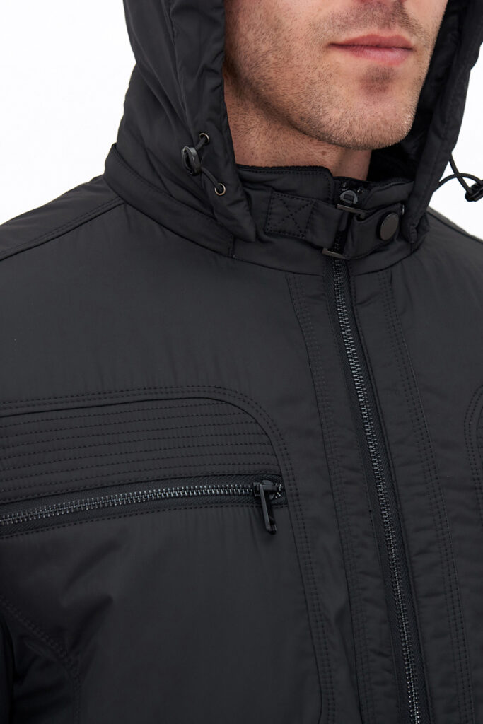 куртка мужская утепленная черная 2