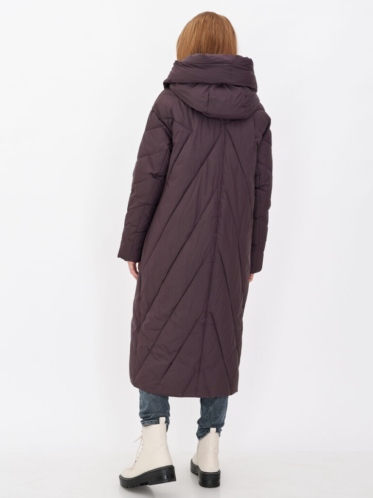 куртка женская утепленная баклажан 3