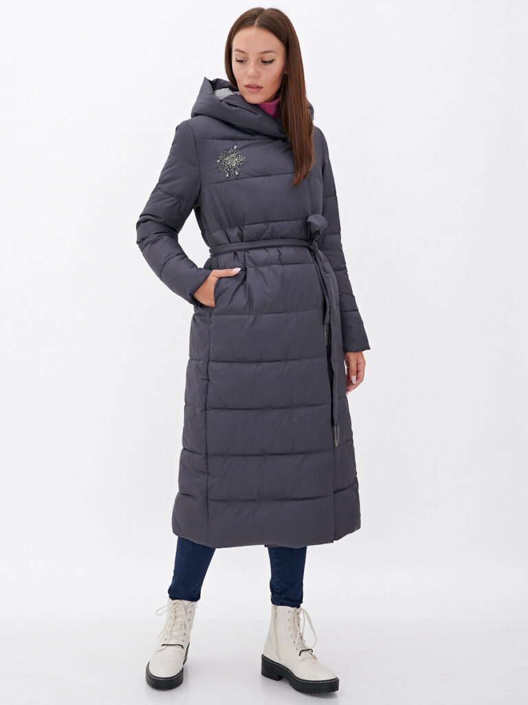 куртка женская утепленная графит 1