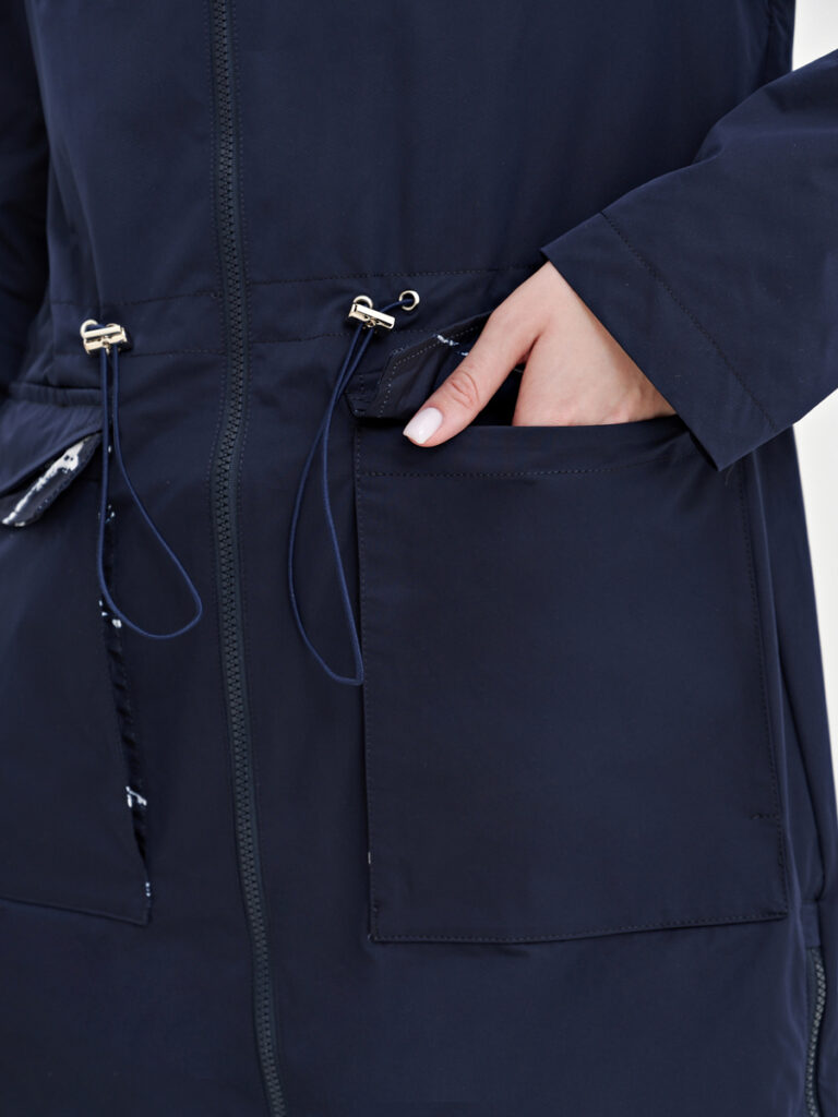 плащ женский темно-синий 8