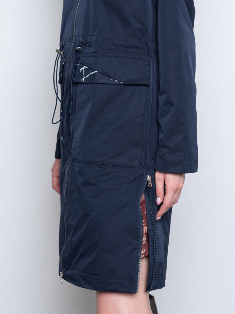 плащ женский темно-синий 9