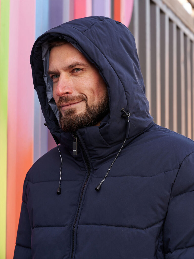 куртка мужская утепленная темно-синяя 6