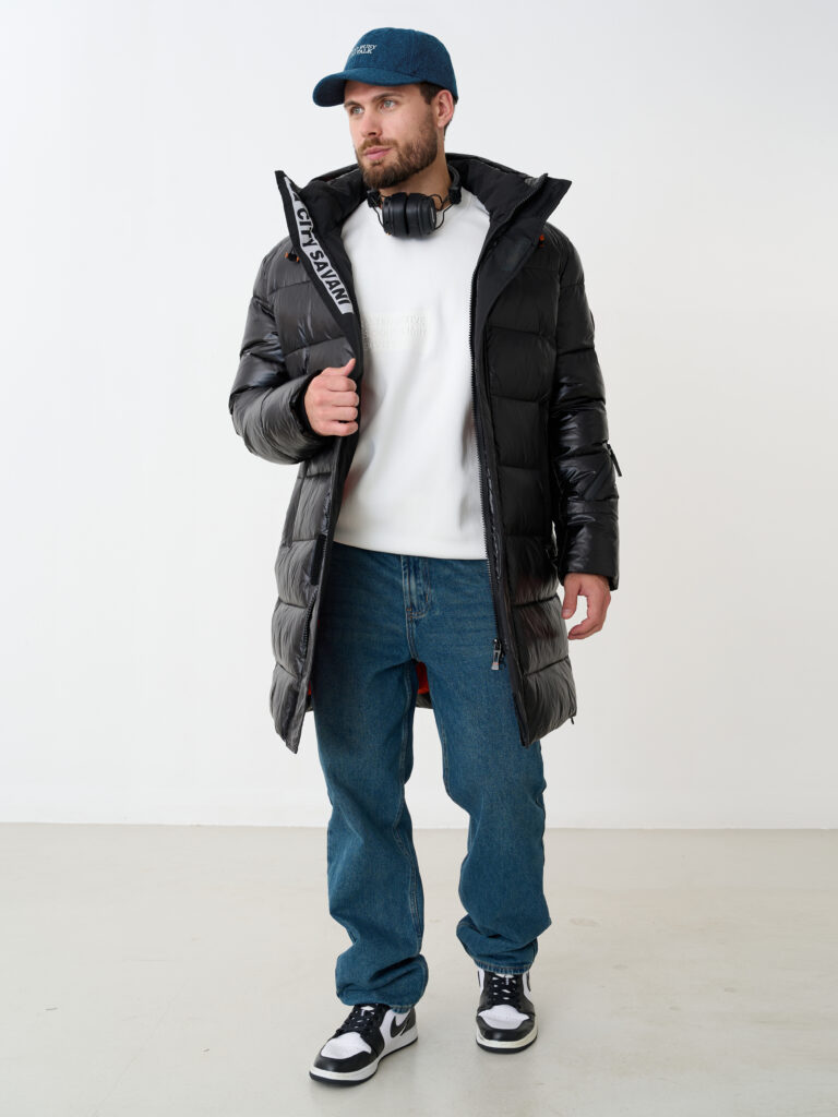 куртка мужская утепленная черная 2