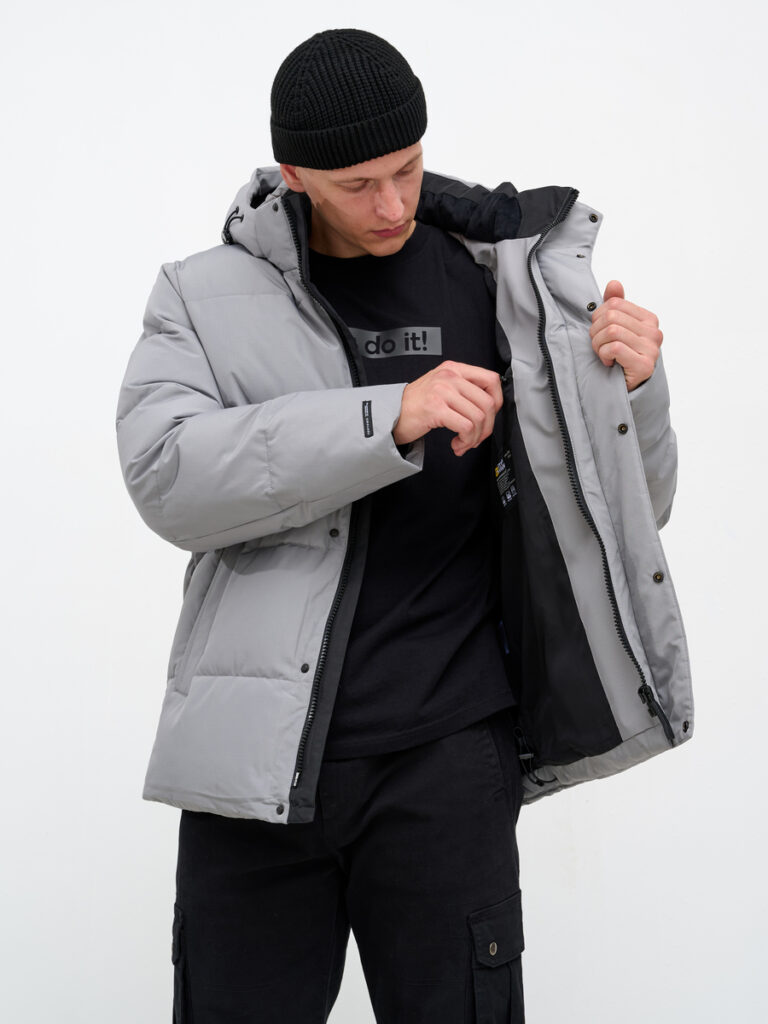 куртка мужская утепленная серая 7