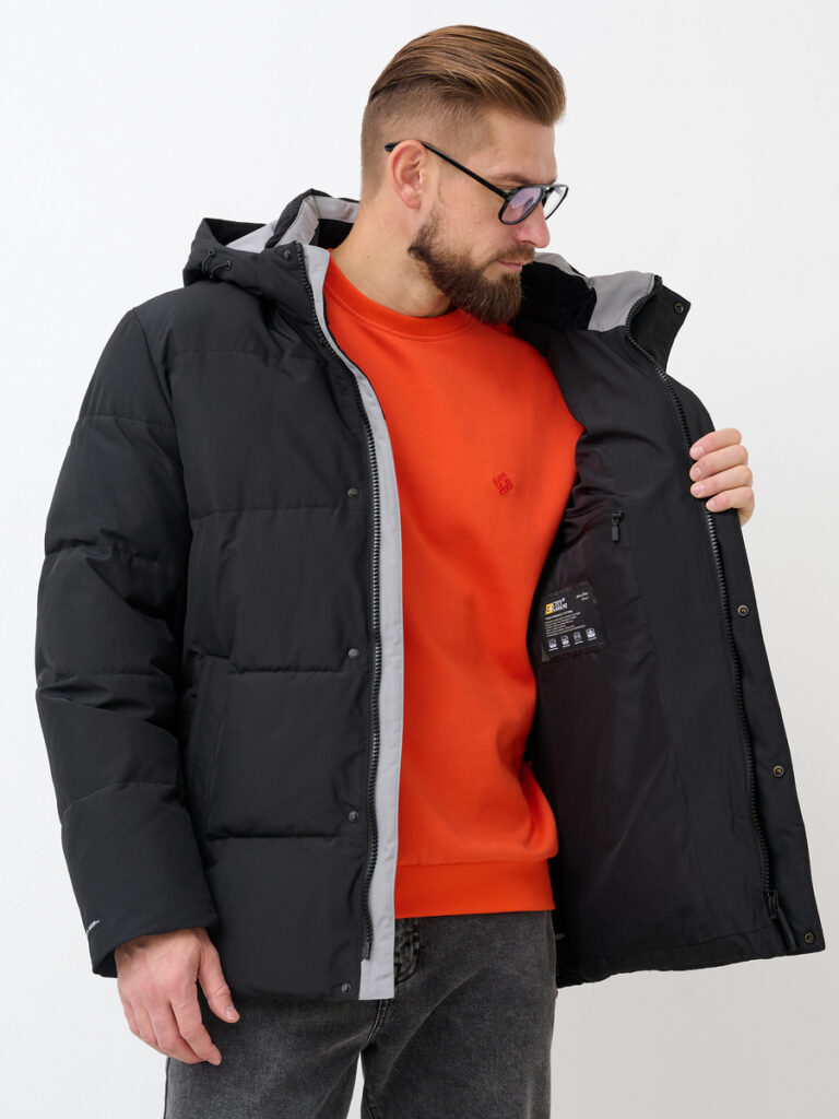 куртка мужская утепленная черная 11