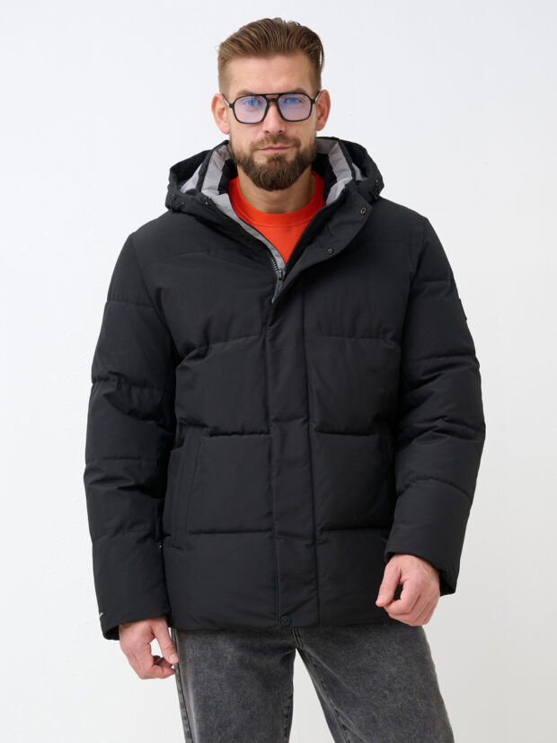 city savani ccs 8839 01 Черный Куртка мужская утепленная
