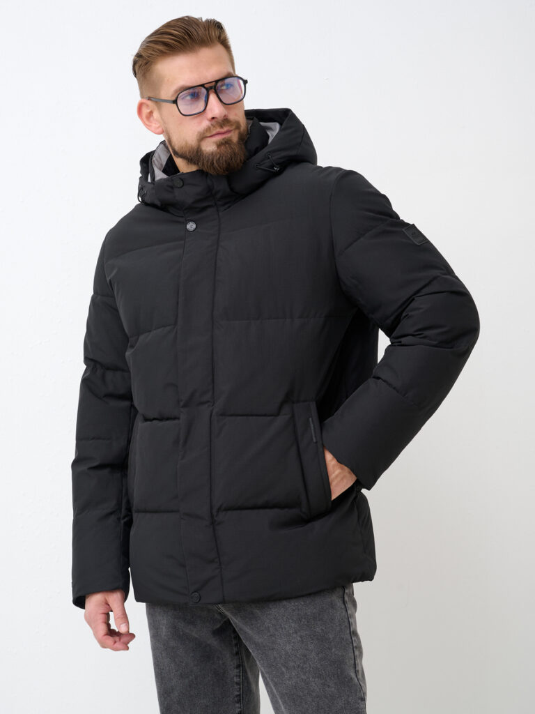 куртка мужская утепленная черная 4