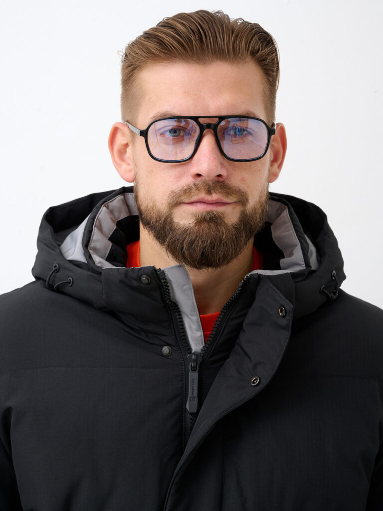 куртка мужская утепленная черная 7