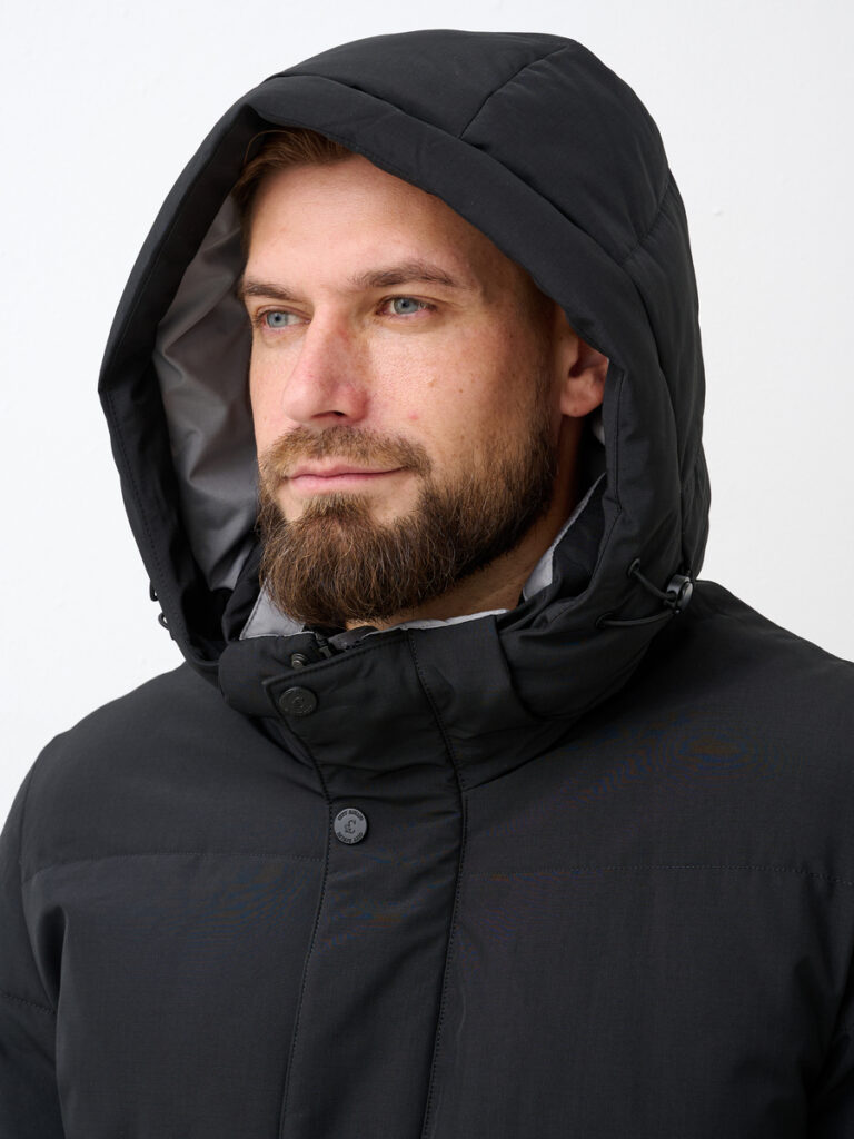 куртка мужская утепленная черная 8