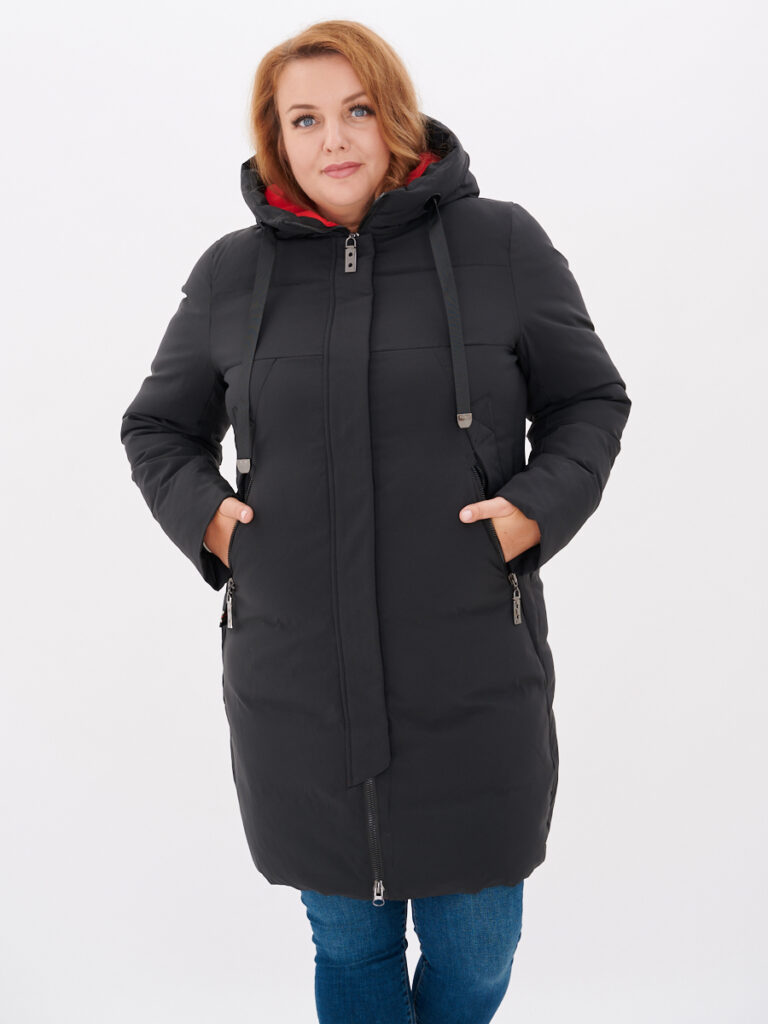 куртка женская утепленная черная 1
