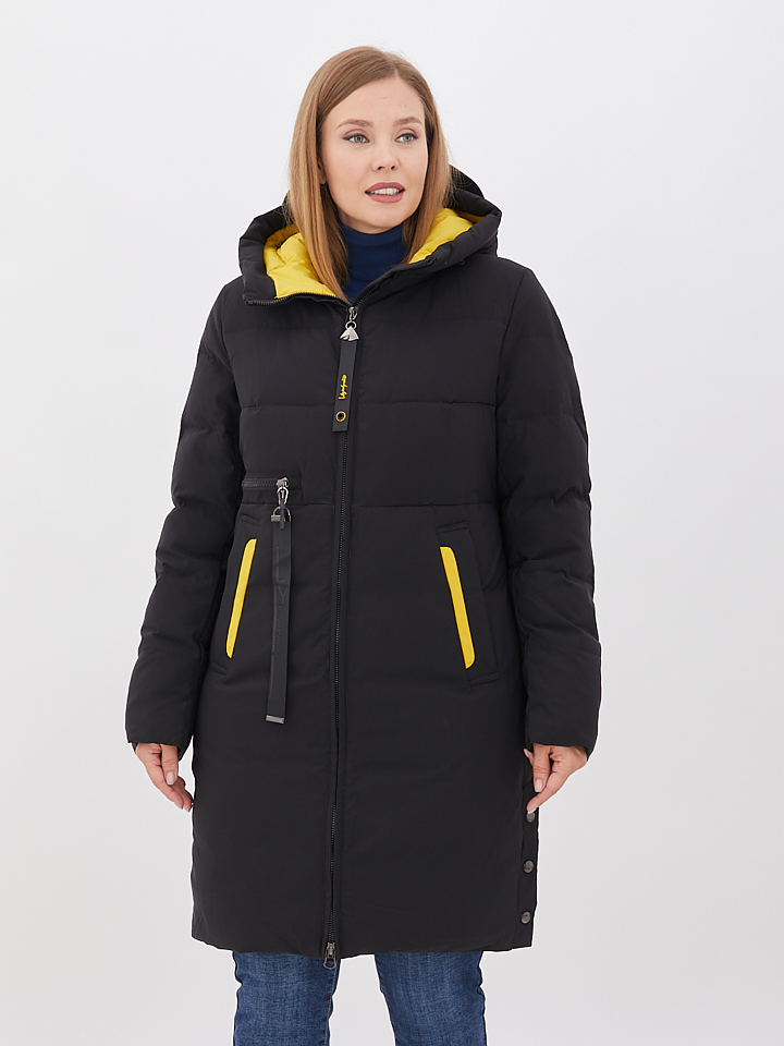 куртка женская утепленная черная 1