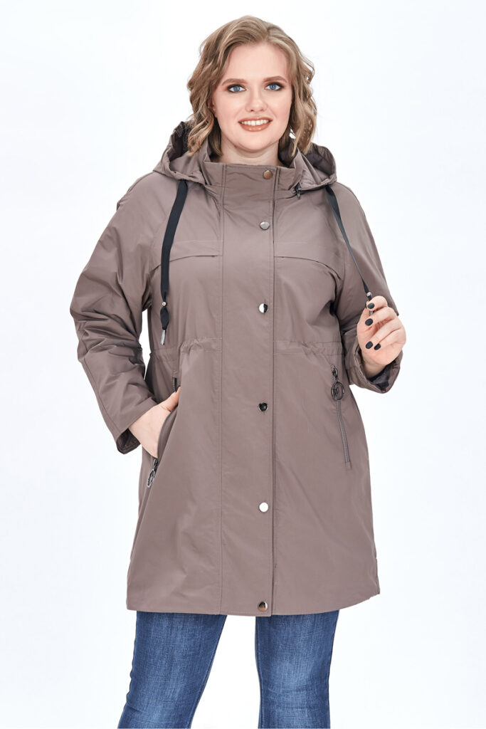 куртка женская демисезонная бежевая 1