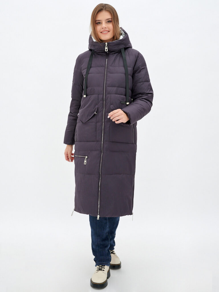 куртка женская утепленная баклажан 1
