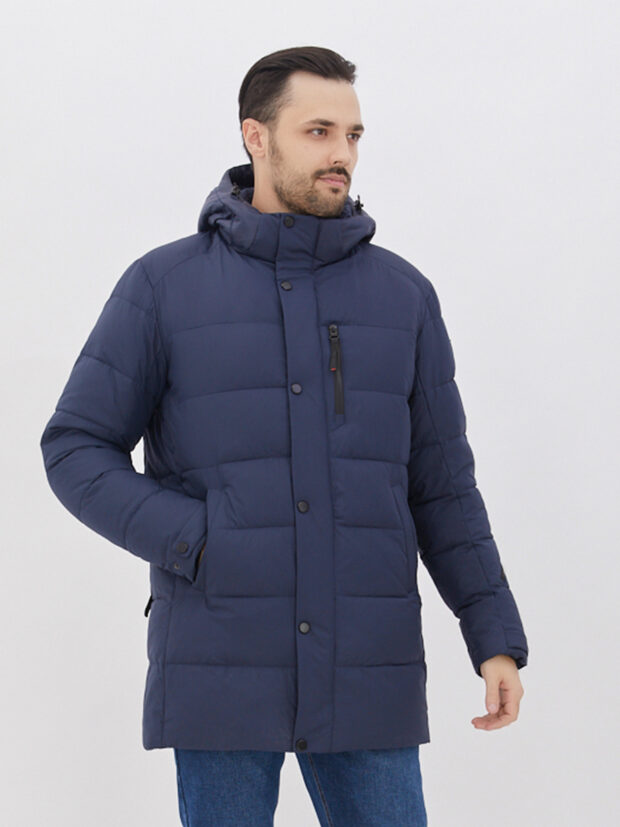 city savani ccs 82121 004 Синий Пальто мужское утепленное